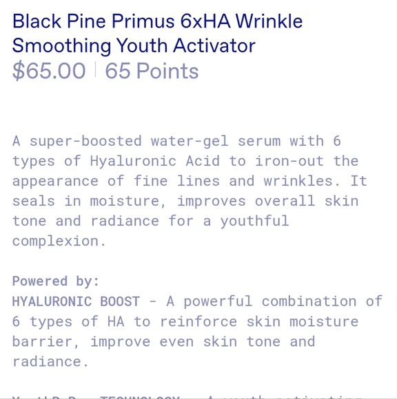 NIB KORRES 6X HA WRINKLE SMOOTHING YOUTH ACTIVATOR BOOSTER SERUM - Picture 3 of 12